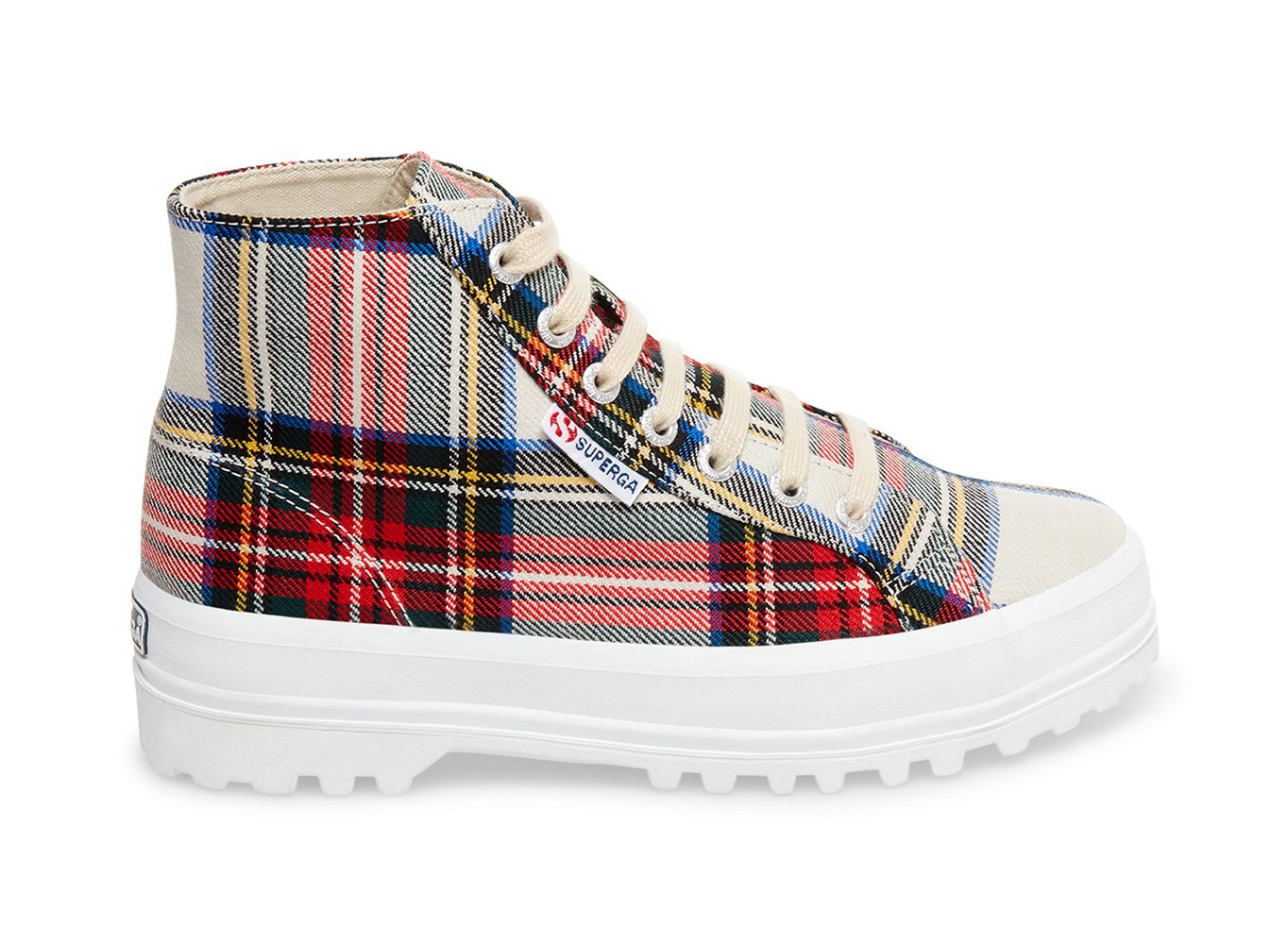Botas Superga Mujer Multicolor - 2341 Cotw Plaid - 831560HKM